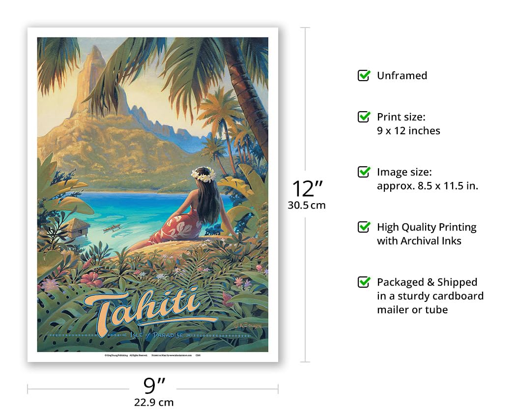 Tahiti様① Amazon.com: Tahiti - Isle of Paradise - Society Islands - Vintage